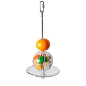 Featherland Paradise Hanging Buffet Ball Interactive Bird Toy Treat Dispenser